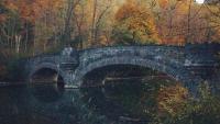 A stone bridge near Cooperstown, New York.